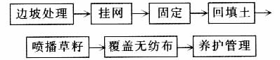 土质边坡挂三维网植草生态防护施工工艺